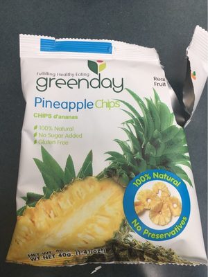 Greenday, Pineapple Chips - 8858358002038