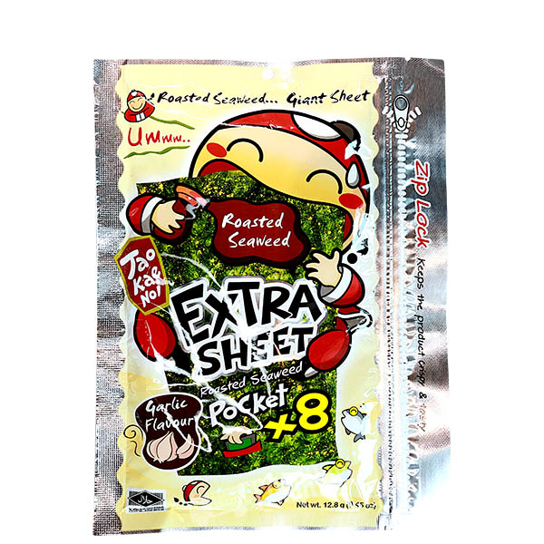 Extra Sheet Roasted Seaweed Garlic Flavour Pocket - 8858702402033