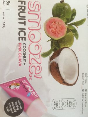 SMOOZE glace aux fruits coco/goyave rose - 8886303245445