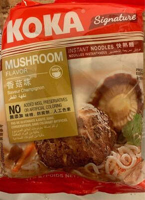 Koka Signature, instant mushroom noodles - 8888056813155