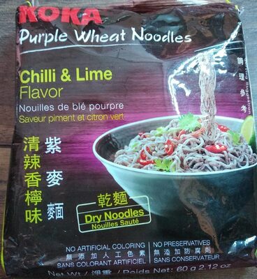 Purple Wheat Noodles (Chilli & Lime Flavor) - 8888056832033