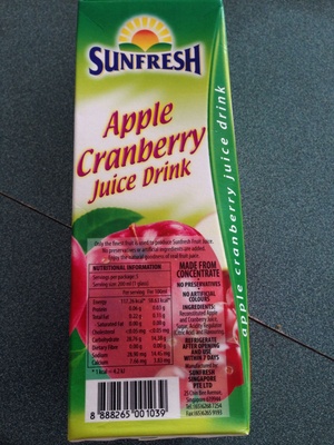 Apple cranberry juice drink - 8888265001039