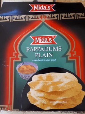 Pappadums plain - 8901001555990