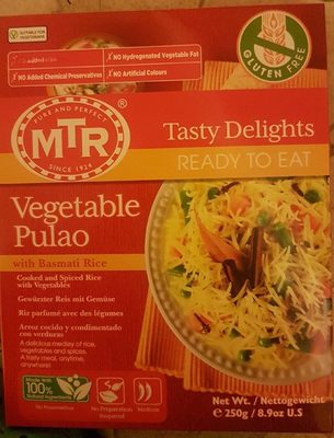 Vegetable Pulao 250G (vegeta. Reis) MTR - 8901042956800
