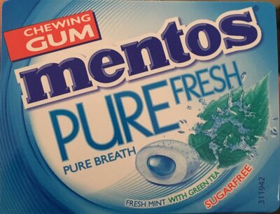 Chewing gum mentos pure fresh fresh mint with green tea - 8935001723486