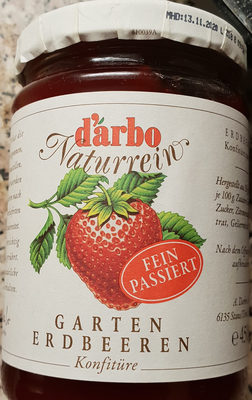 Darbo Konfitüre Naturrein Erdbeer 450 g - 9001432038297