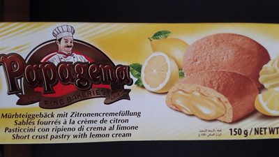 Papagena Mürbteiggebäck, Mit Zitronencremefüllung - 9002859049644