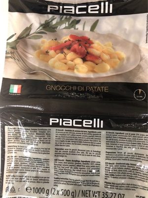Gnocchi di Patate Aus Kartoffeln 1kg Blister Piacelli - 9002859050572