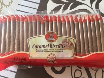 Caramel Biscuits In Der 150g Packung Von Pâtisserie Mathéo - 9002859063497