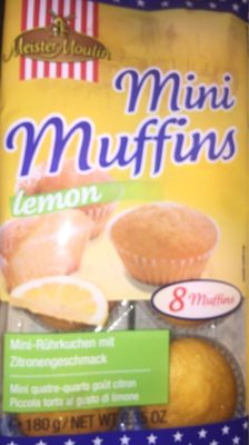 Mini Muffins Lemon 8er 180g Blister Meister Moulin - 9002859063916