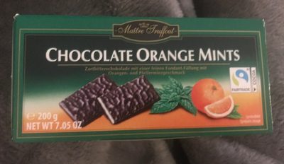 Schokolade Zartbitter Blätter Mit Orangen - 9002859067570