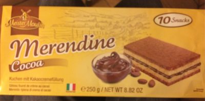 Kuchenschnitten Mit Kakaocreme 250g Packung Meister Moulin - 9002859072246