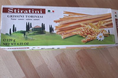 Grissini Torinesi Breadsticks 120g Folding Box Stiratini - 9002859081699