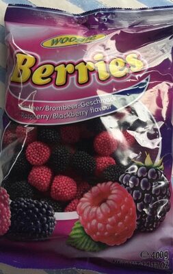 Fruit Gum Berries Selection 400G Bag Woogie - 9002859087189