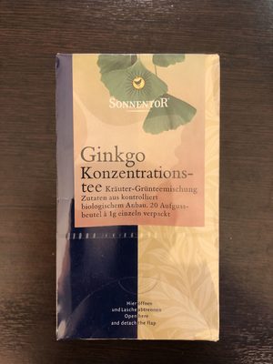 Ginkgo Konzentrationstee - 9004145029149
