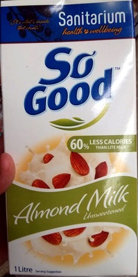 So Good Unsweetened Almond Milk Dairy Substitute Uht - 9300652803495
