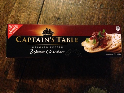 Captain's Table Cracked Pepper Water Crackers - 9310034017075
