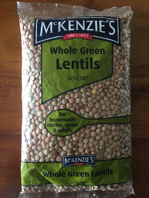 Whole Green Lentils - 9310061121806