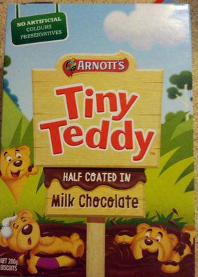 Tiny Teddy - Half Coated in Milk Chocolate - 9310072012575