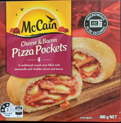 Cheese & Bacon Pizza Pockets - 9310174024407