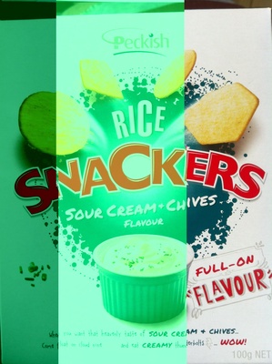 Peckish Rice Snackers Sour Cream + Chives - 9310288712443