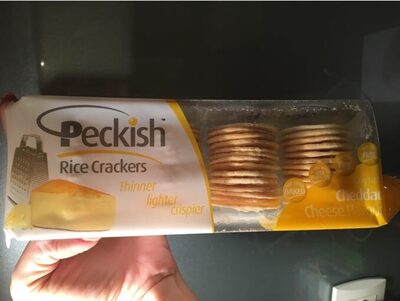 Peckish Thins Rice Cracker Cheddar Cheese 100g Gluten Free - 9310288712511