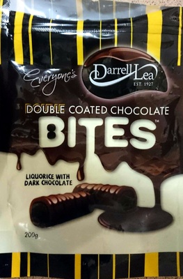 Double Coated Chocolate Bites - Liquorice with Dark Chocolate - 9310881980188
