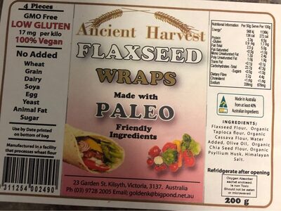 Flaxseed wraps - 9311254002490
