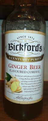 Bickford's Ginger Beer Cordial - 9311755301344