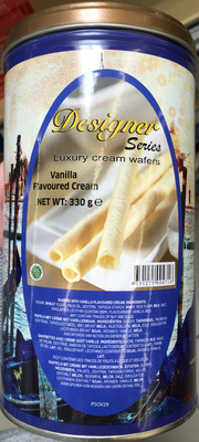 Designer Series Luxury Cream Wafers Vanilla Flavoured Cream - 9331275004716