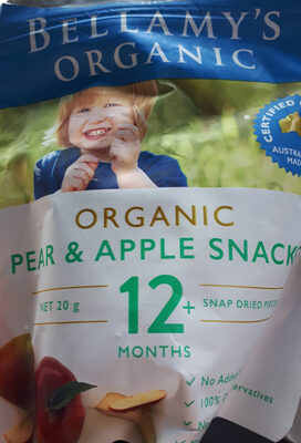 Organic Pear and Apple Snacks - 9332045000440