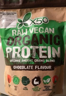 Raw Vegan Organic Protein blend Chocolate flavour - 9343518001147