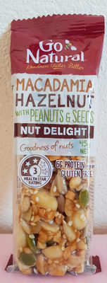 Macadamia Hazelnut with Peanuts and Seeds Bar - 93450669