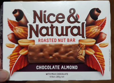 Nice & Natural Roasted Nut Bar Chocolate Almond - 9400563448676