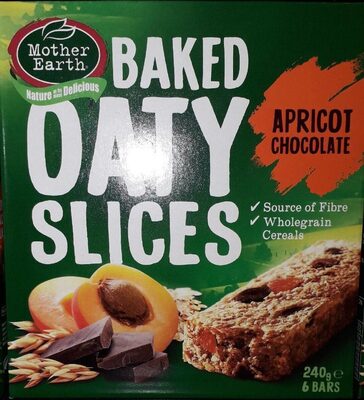 Mother Earth Oaty Slices Muesli Slice Apricot Chocolate 240g - 9416050901128