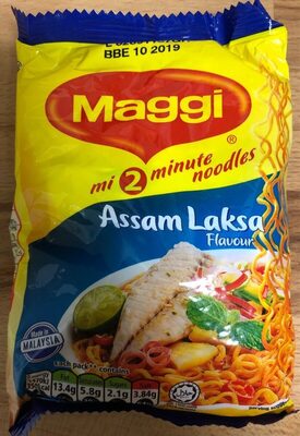 Maggi 2 Minute Assam Laksa Noodles 78G - 9556001135940