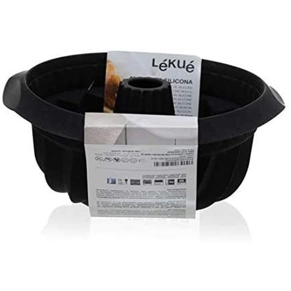 Mould Lékué Savarin Black Silicone 22 cm (Refurbished A+) - mould