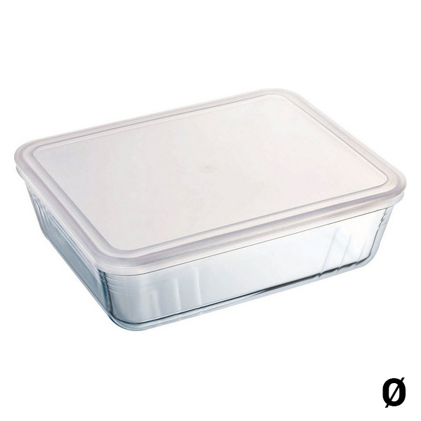 Lunch box Pyrex C&F Transparent Borosilicate Glass - lunch