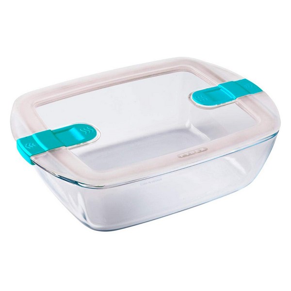 Serving Platter Pyrex Transparent Turquoise (1,1 L) - serving