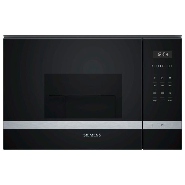 Built-in microwave with grill Siemens AG BE525LMS0 MF 20 L 1270W Black - built