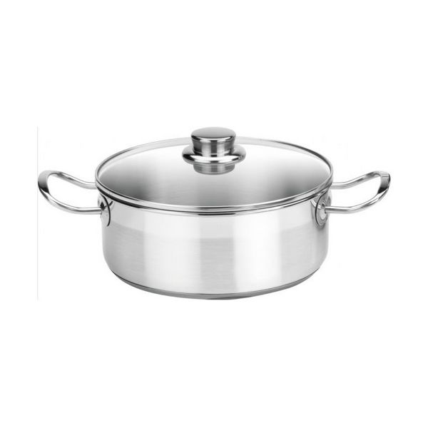 Casserole with glass lid Balay 3CC0024X (24 cm) Stainless steel - casserole