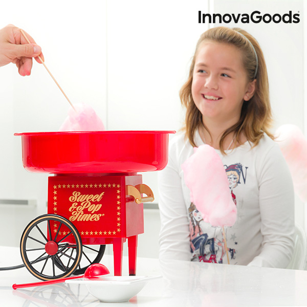 InnovaGoods Candy Floss Machine 500W Red - innovagoods