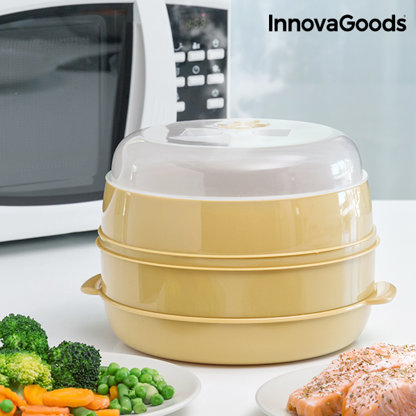 InnovaGoods Double Microwave Steamer - innovagoods
