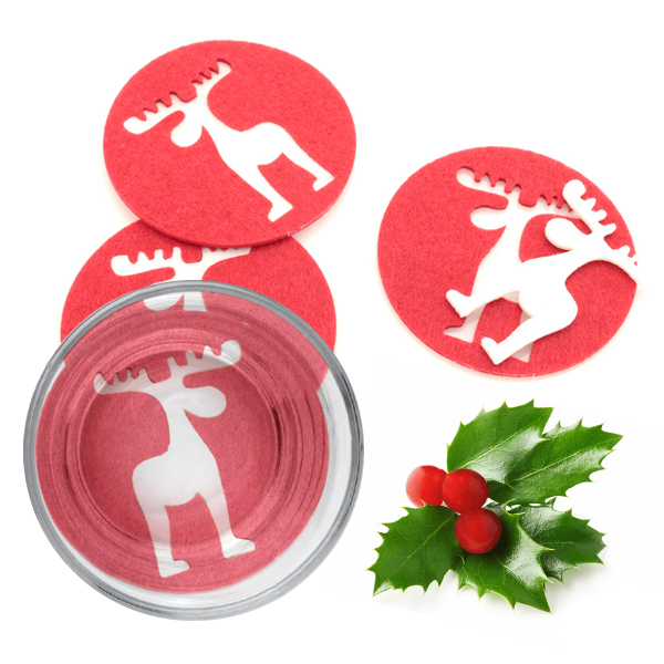 Santa's Reindeer Coasters (4 pcs) 143754 - santas