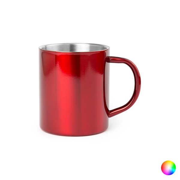Stainless steel Mug (280 ml) Bicoloured 144656 - stainless
