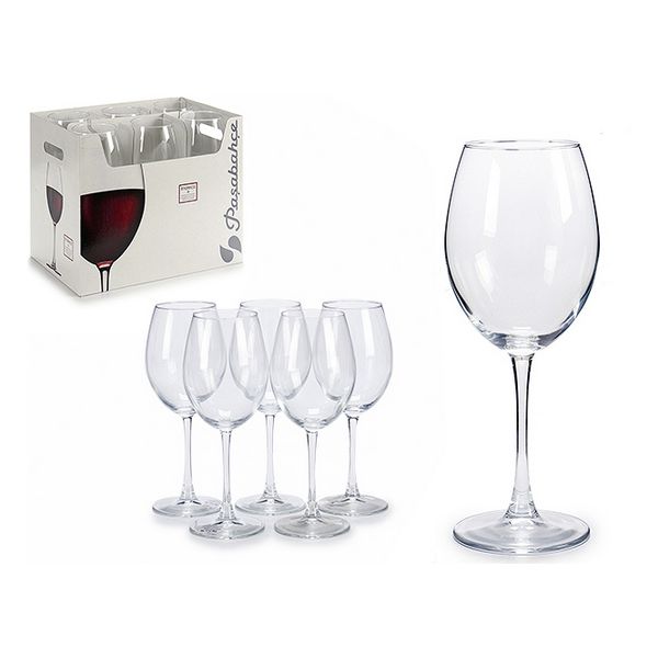Set of cups Transparent Glass (6 pcs) - set