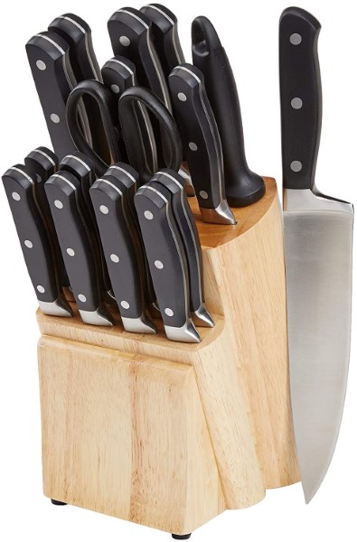 Set of Kitchen Knives and Stand (18 pcs) (Refurbished A+) - set