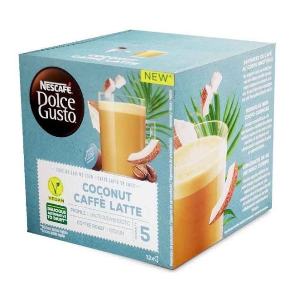 Coffee Capsules Dolce Gusto White coffee Coconut (12 uds) - coffee