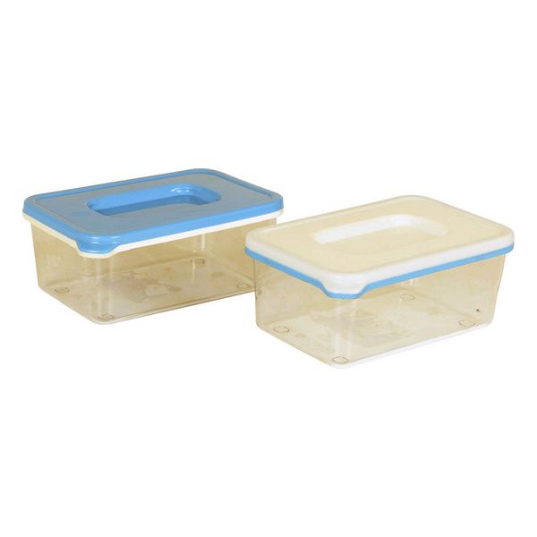 Rectangular Lunchbox with Lid Plastic (0,4 l) (13 x 8,5 x 5,5 cm) - rectangular