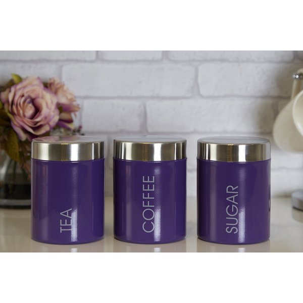 3 Tubs Kitchen Stainless steel Purple (Refurbished B) - 3